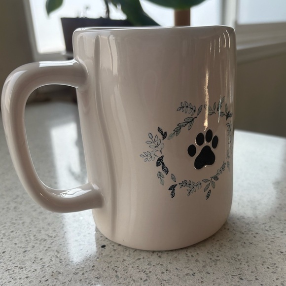 DUAL SIDED Rae Dunn YOU ARE PAWFECT white NWT ceramic 16 ounce A - Picture 3 of 8
